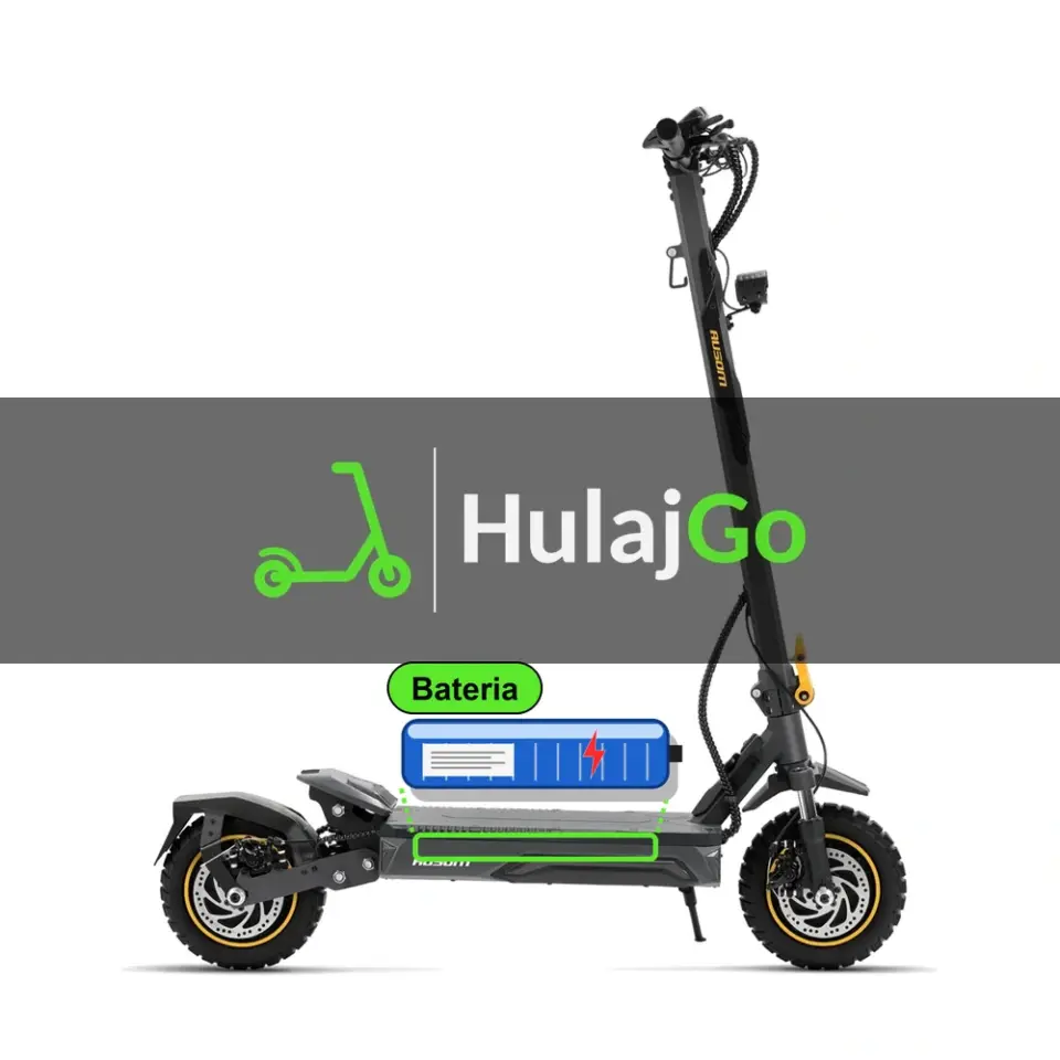 Ausom K20 Pro Dual Motor - zaznaczona bateria (regeneracja baterii)