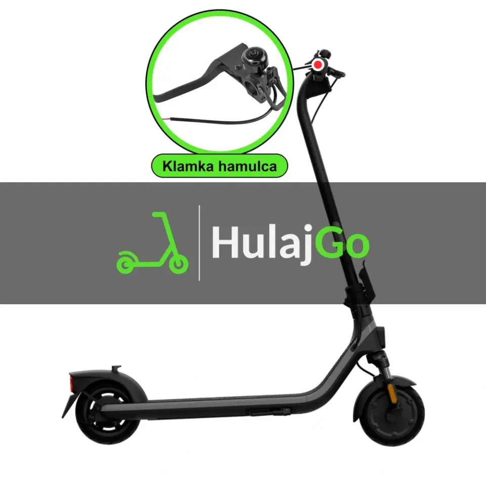 Segway E2 Plus - w powiększeniu klamka hamulca (wymiana klamki hamulca)