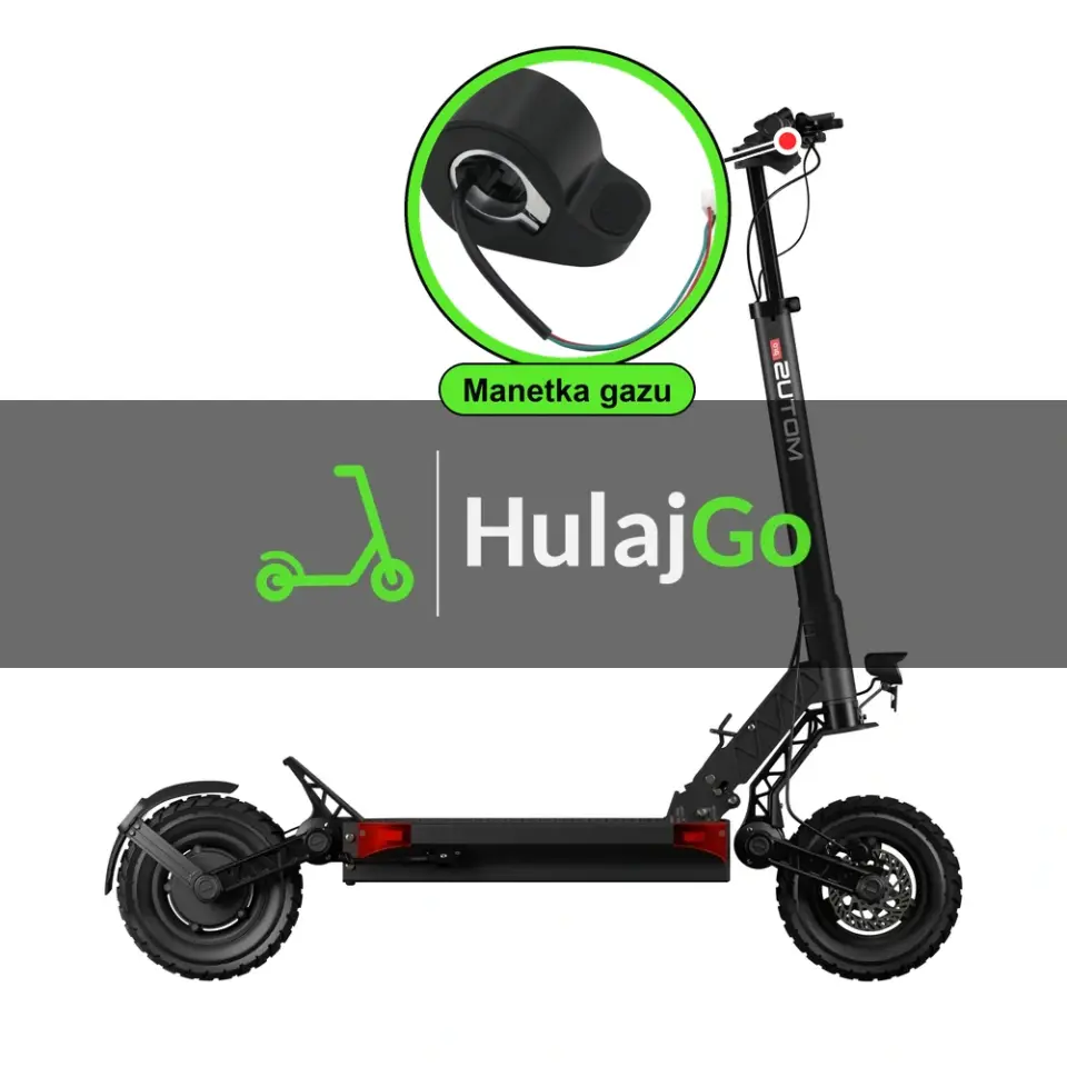Motus Pro 10 - w powiększeniu manetka gazu (wymiana manetki)