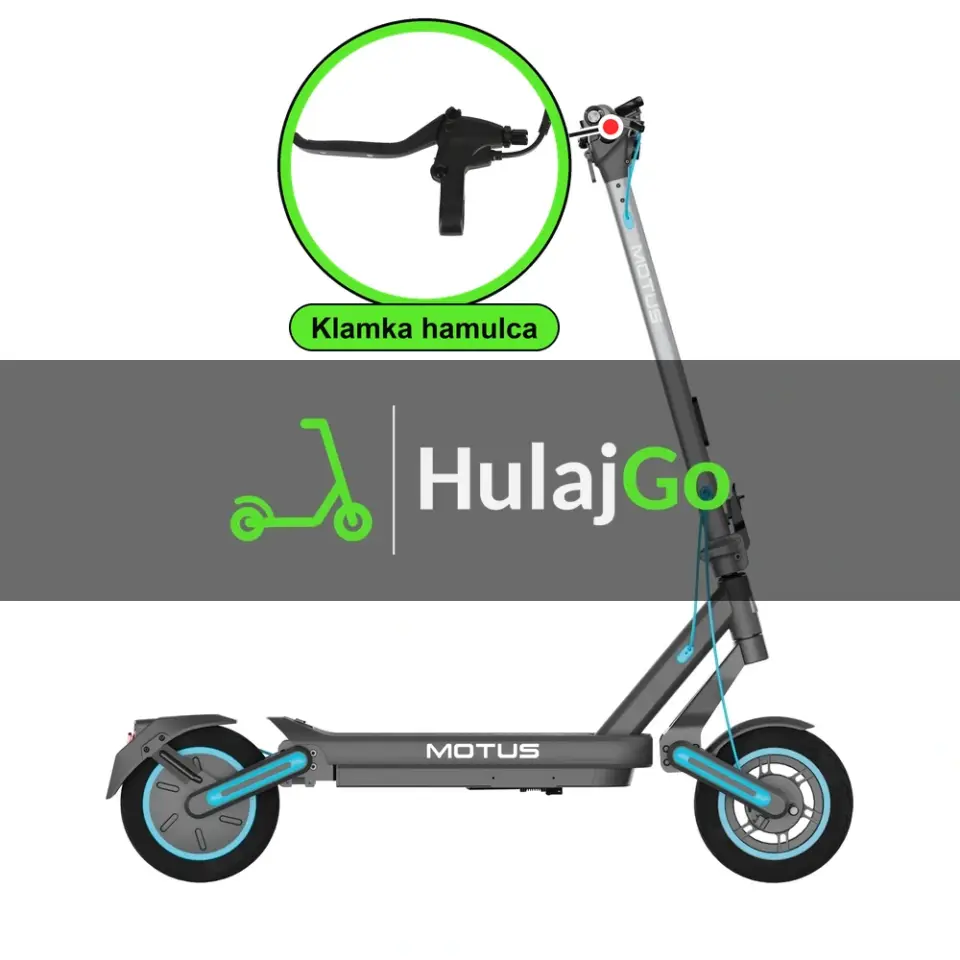 Motus Scooty 10 Max - w powiększeniu klamka hamulca (wymiana klamki hamulca)