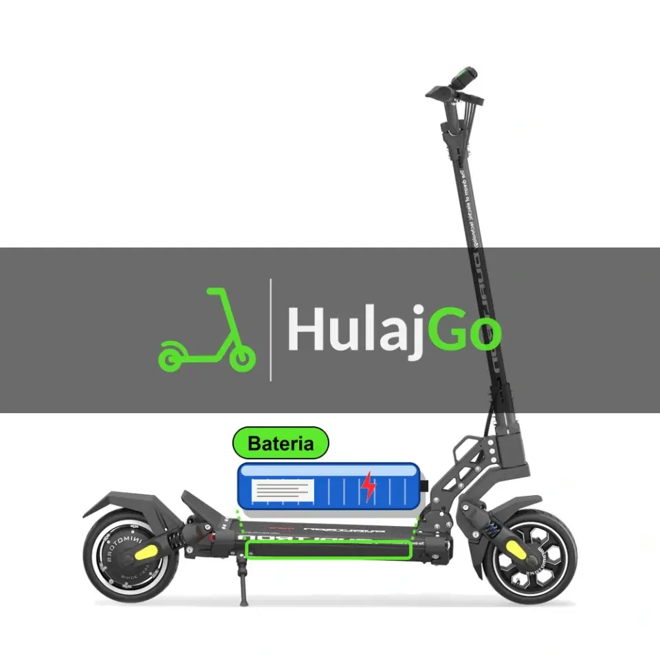 Dualtron Mini - zaznaczona bateria (regeneracja baterii)