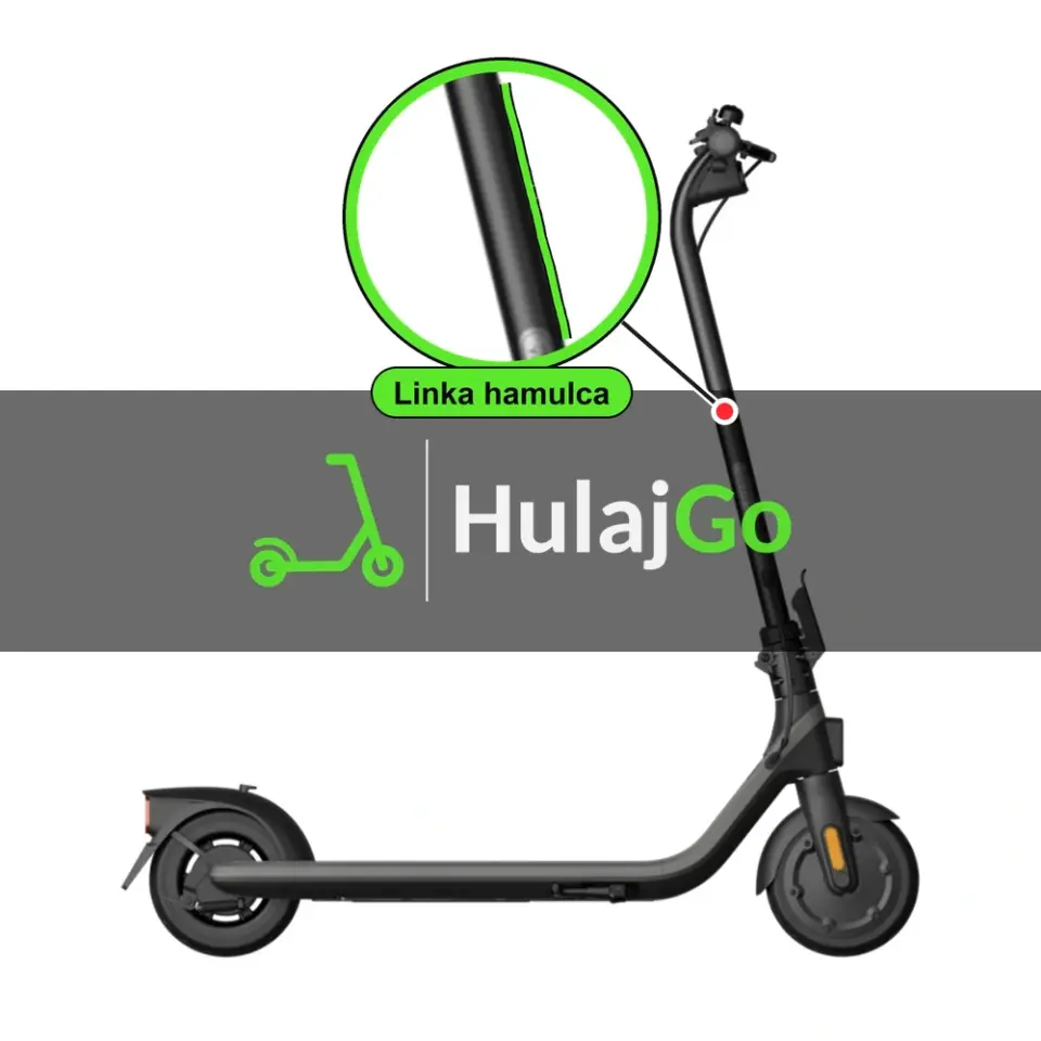 Segway E2 - w powiększeniu linka hamulca (wymiana linki hamulca)