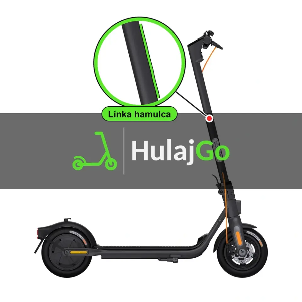 Segway F2 Plus - w powiększeniu linka hamulca (wymiana linki hamulca)