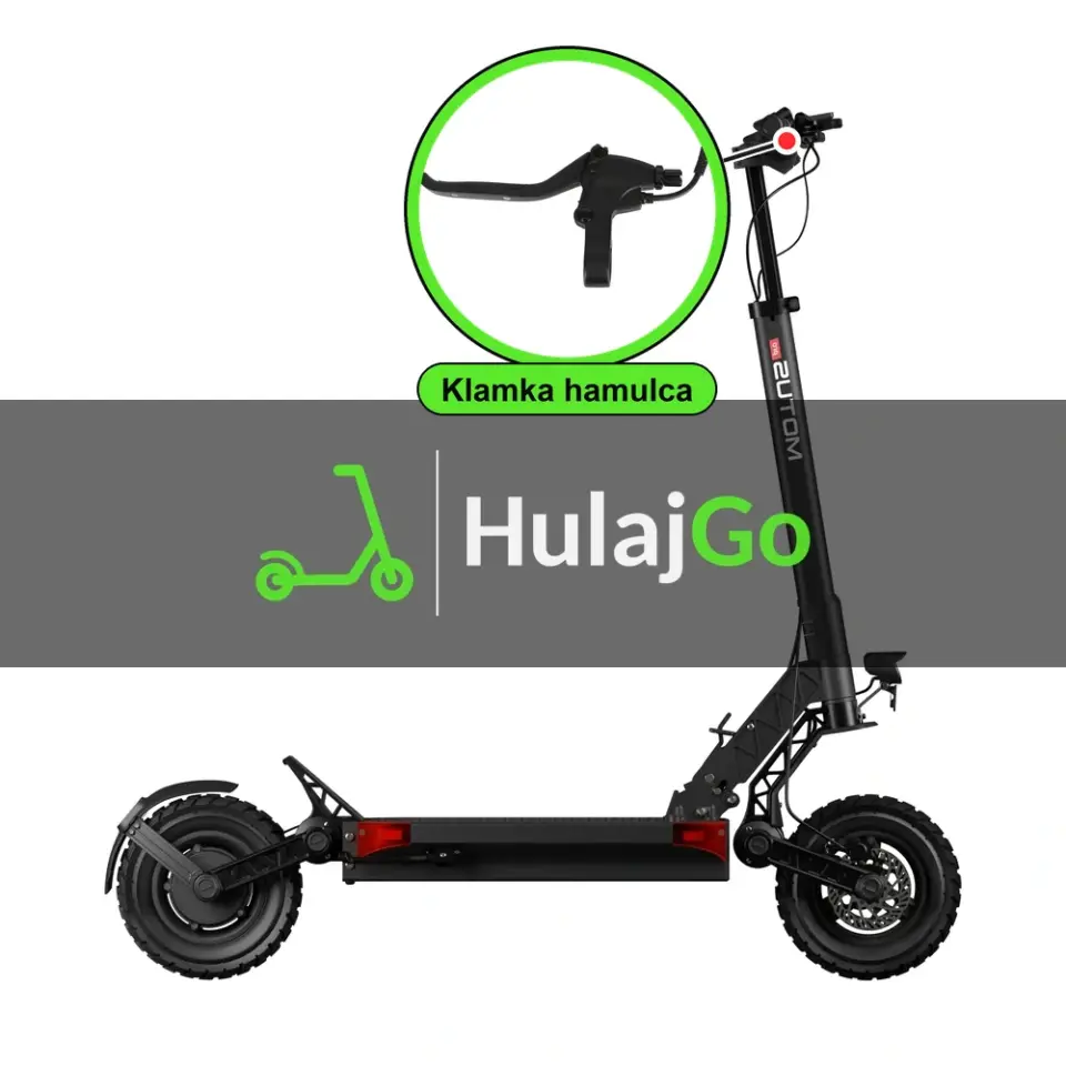 Motus Pro 10 - w powiększeniu klamka hamulca (wymiana klamki hamulca)