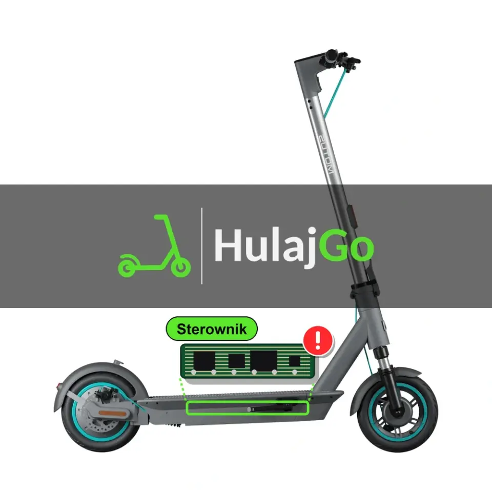 Motus Scooty 10 Plus - zaznaczony sterownik (naprawa elektroniki)