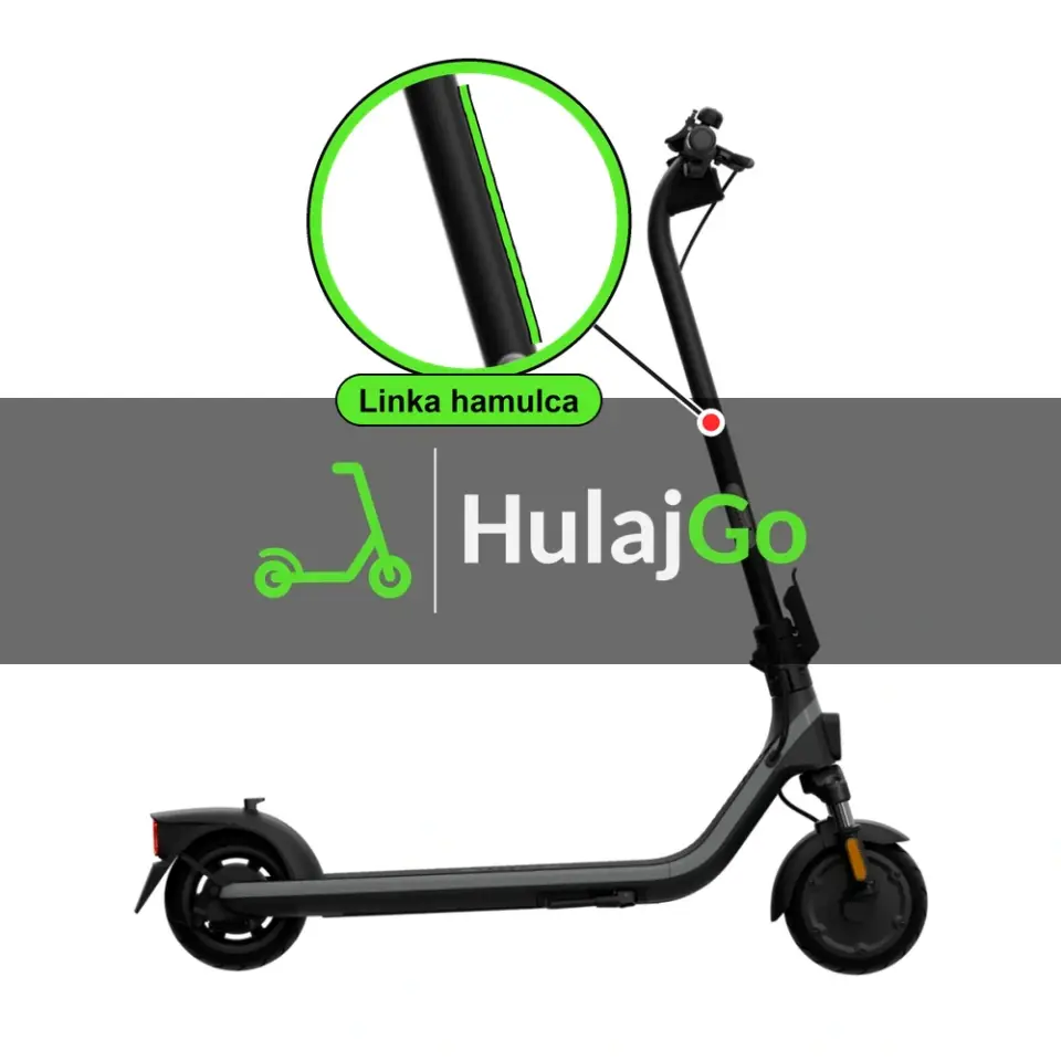 Segway E2 Plus - w powiększeniu linka hamulca (wymiana linki hamulca)