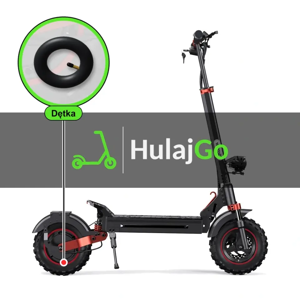 iScooter iX5S - w powiększeniu dętka (wymiana dętki)