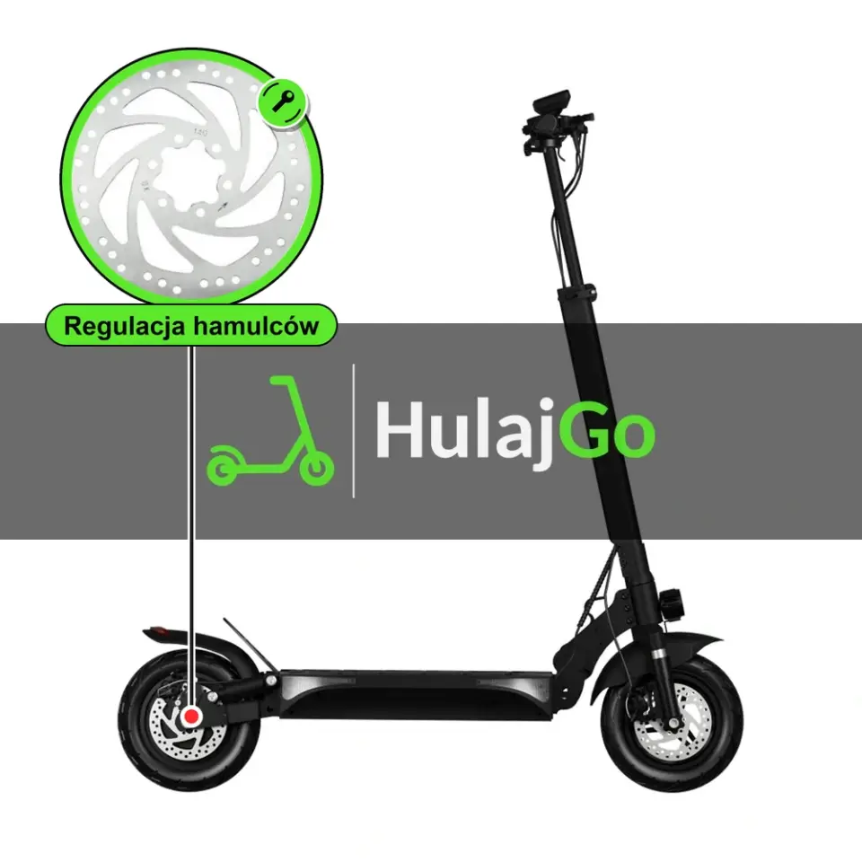 Ruptor R1 Lite V2 - w powiększeniu hamulec tarczowy (regulacja hamulców)