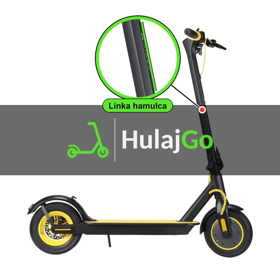 X-Rider M10 Light+ - w powiększeniu linka hamulca (wymiana linki hamulca)