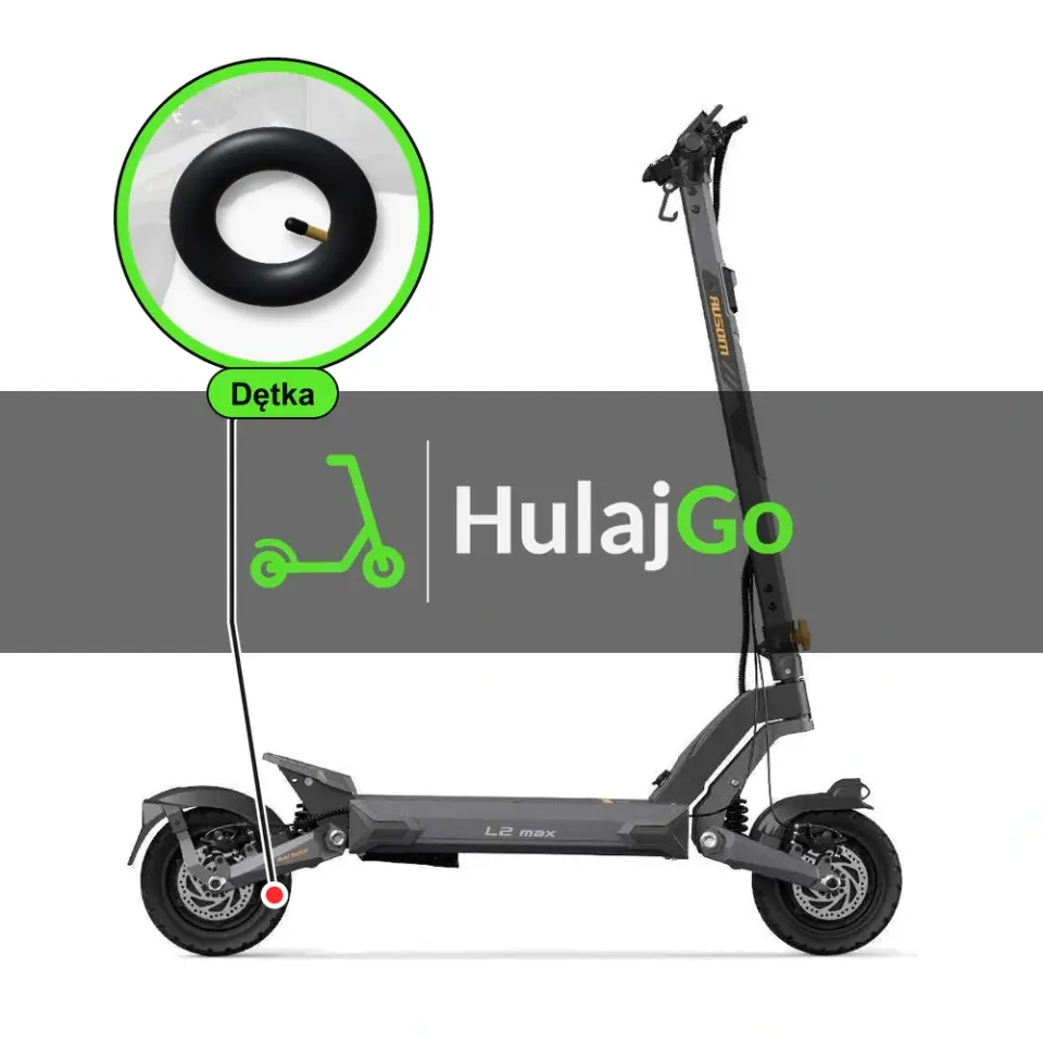 Ausom L2 Max Dual Motor - w powiększeniu dętka (wymiana dętki)