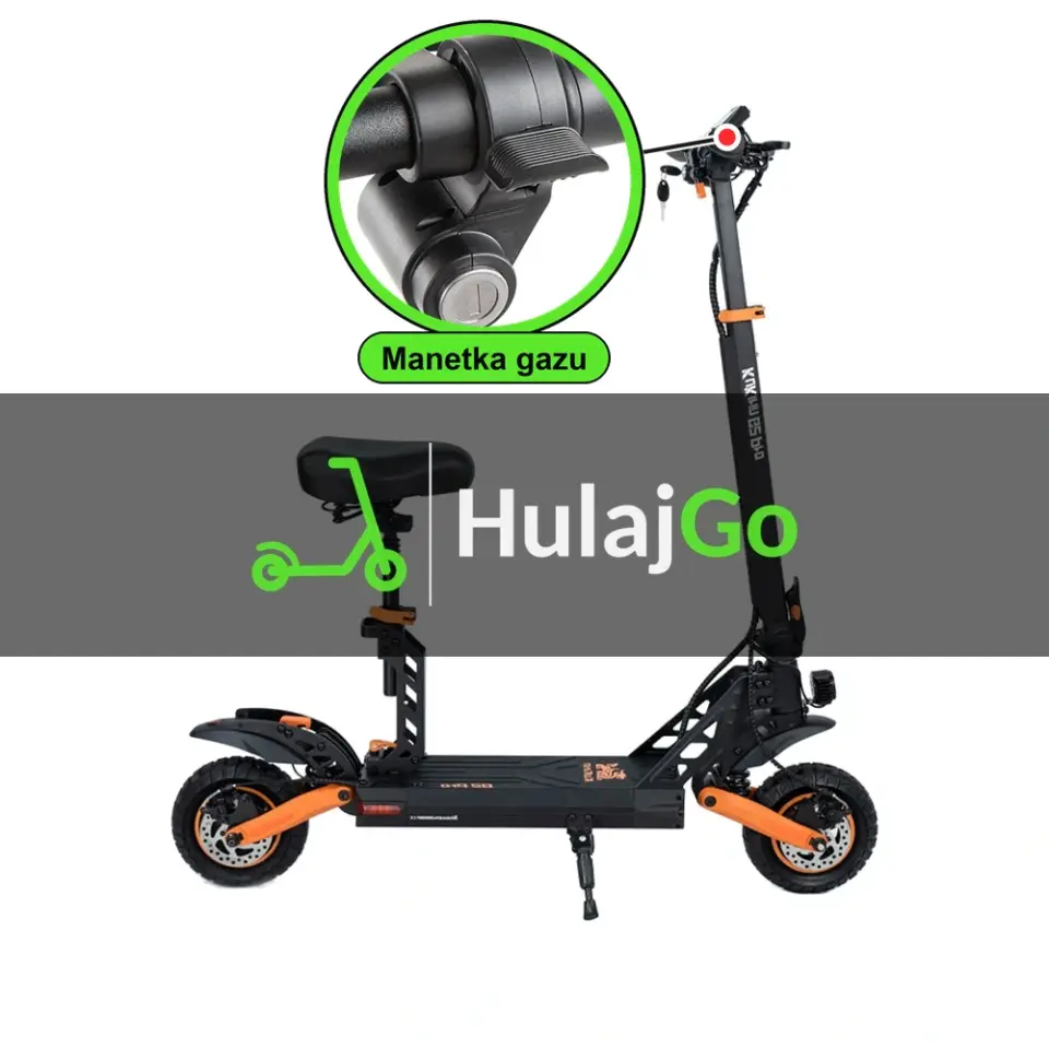 Kukirin G2 Pro - w powiększeniu manetka gazu (wymiana manetki)