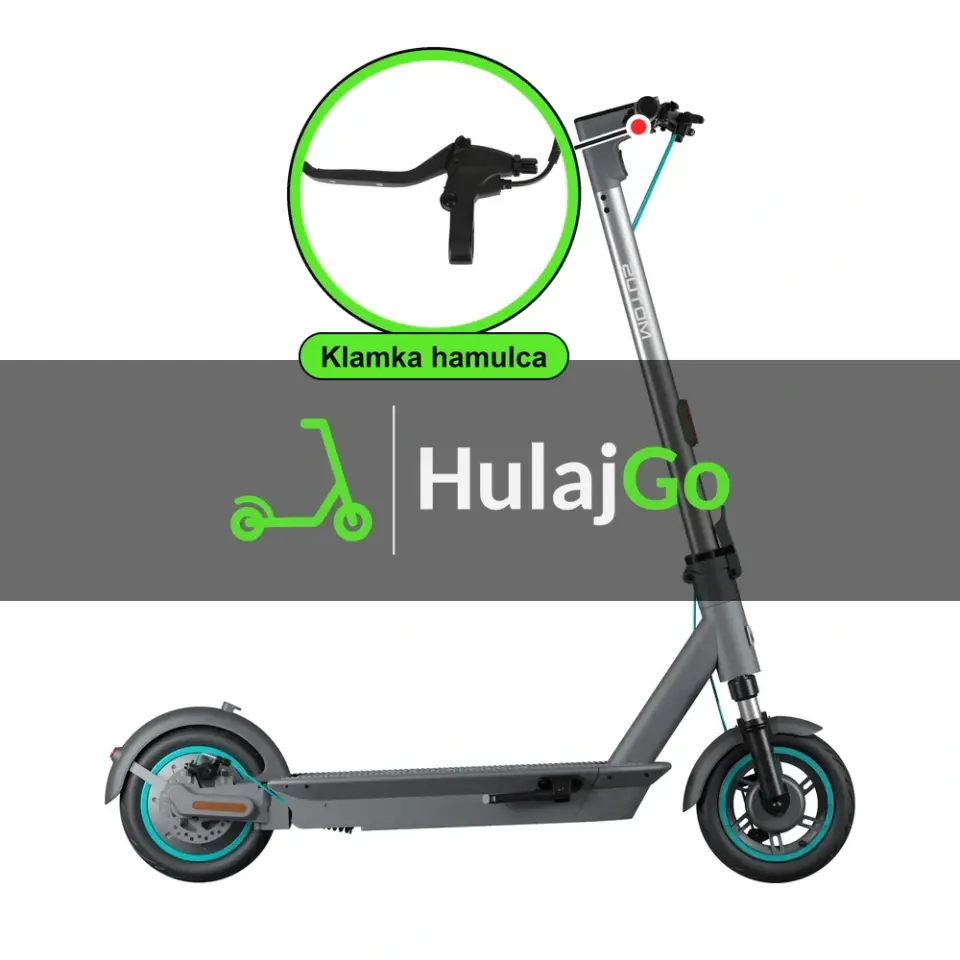 Motus Scooty 10 Plus - w powiększeniu klamka hamulca (wymiana klamki hamulca)