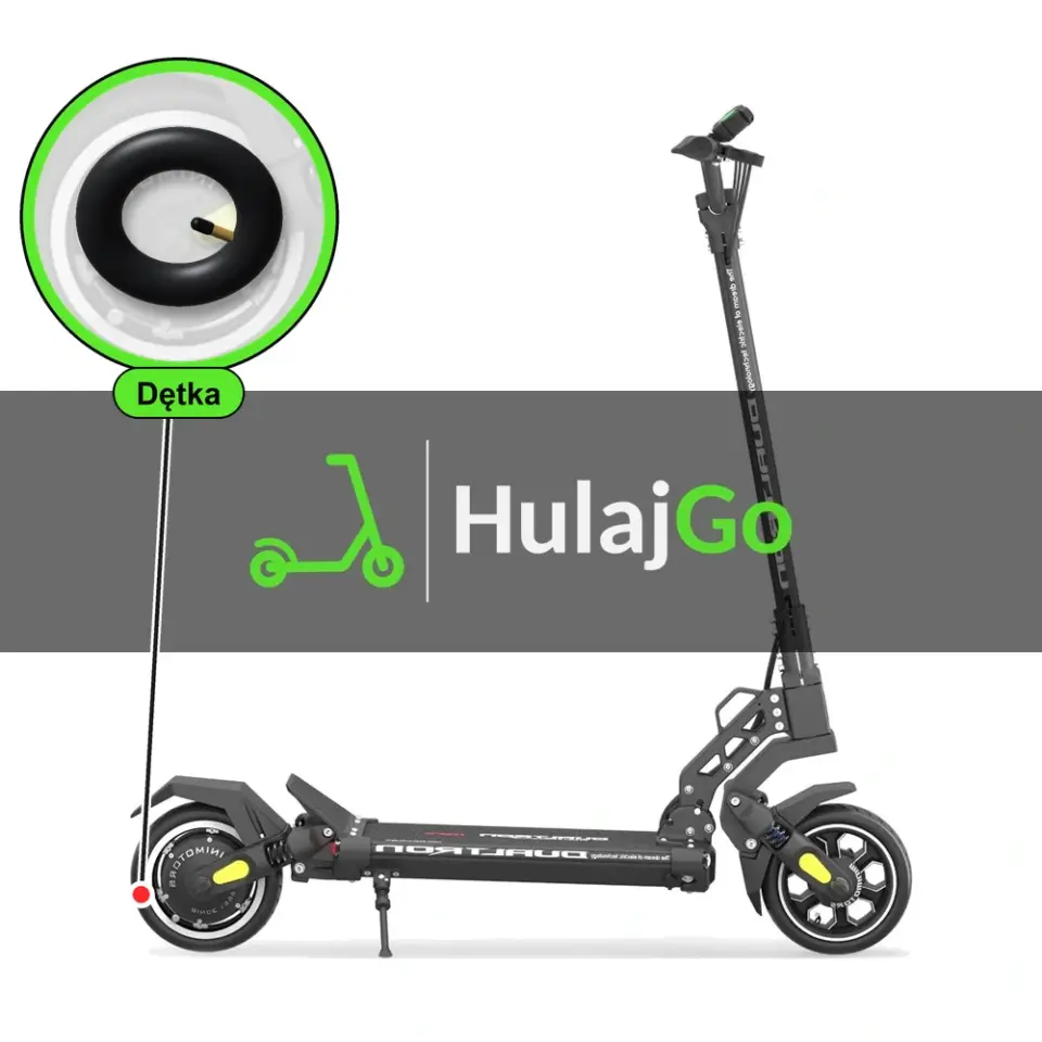 Dualtron Mini - w powiększeniu dętka (wymiana dętki)