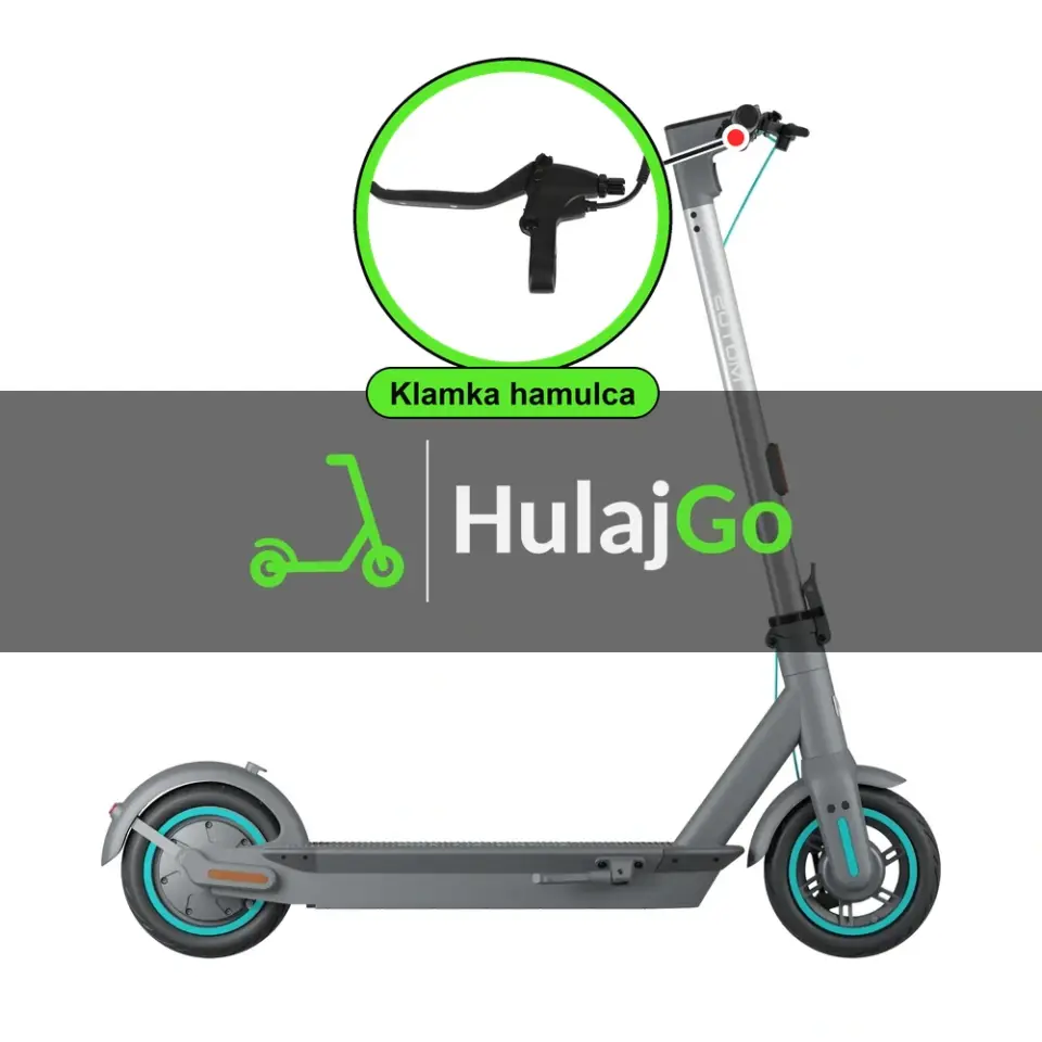 Motus Scooty 10 - w powiększeniu klamka hamulca (wymiana klamki hamulca)