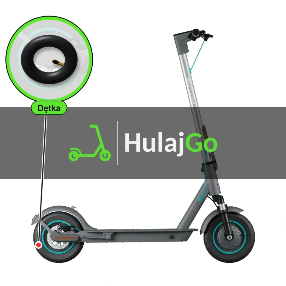 Motus Scooty 10 Lite - w powiększeniu dętka (wymiana dętki)