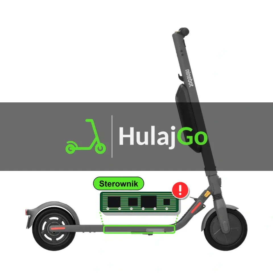Segway E45 - zaznaczony sterownik (naprawa elektroniki)