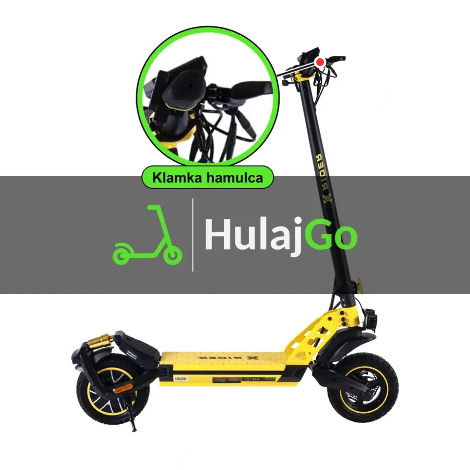X-Rider F10 - w powiększeniu klamka hamulca (wymiana klamki hamulca)