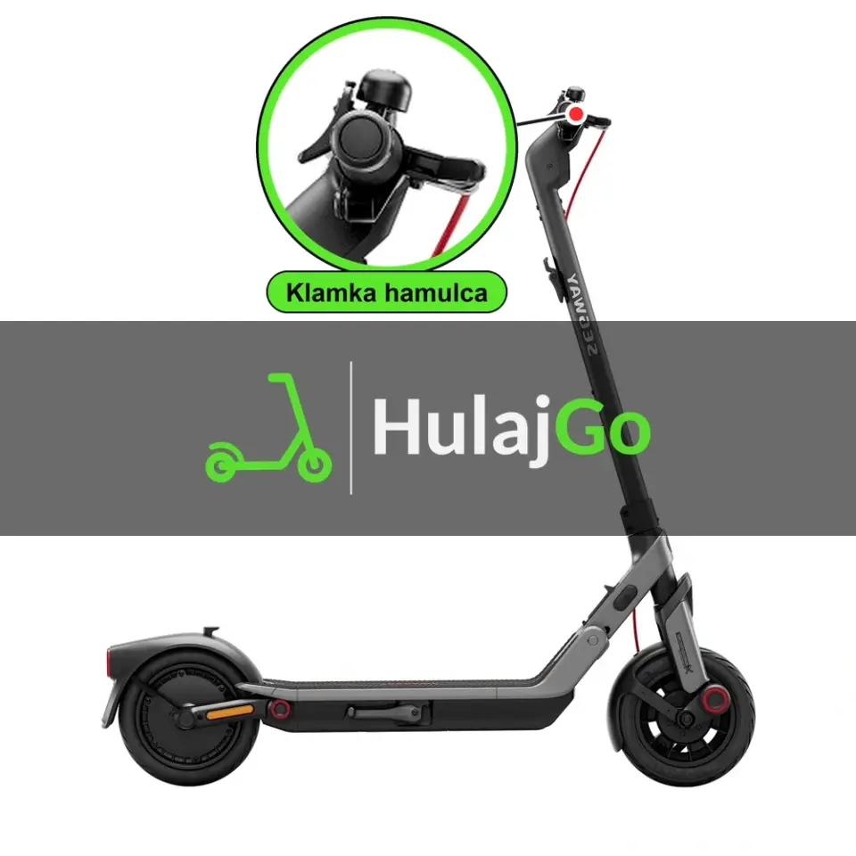 Segway E3 - w powiększeniu klamka hamulca (wymiana klamki hamulca)