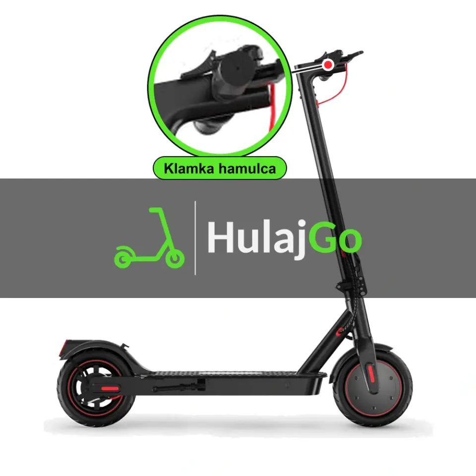 iScooter i8 - w powiększeniu klamka hamulca (wymiana klamki hamulca)