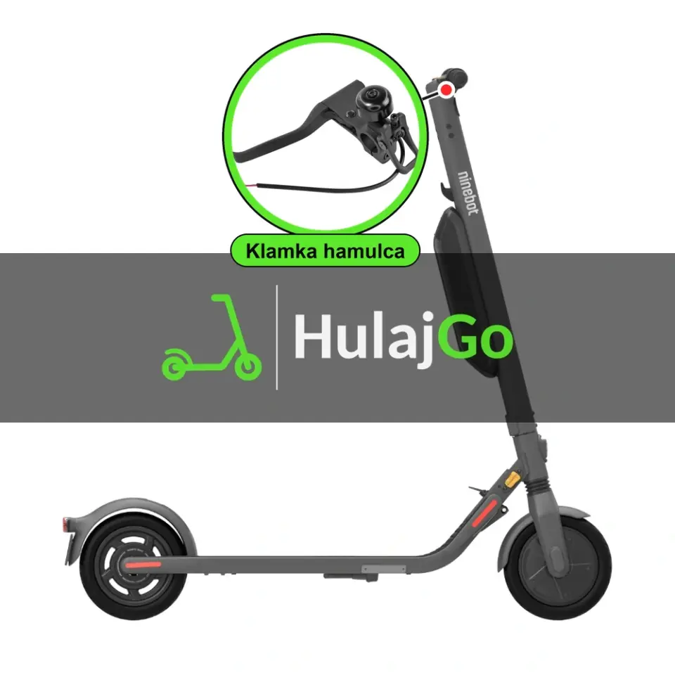 Segway E45 - w powiększeniu klamka hamulca (wymiana klamki hamulca)