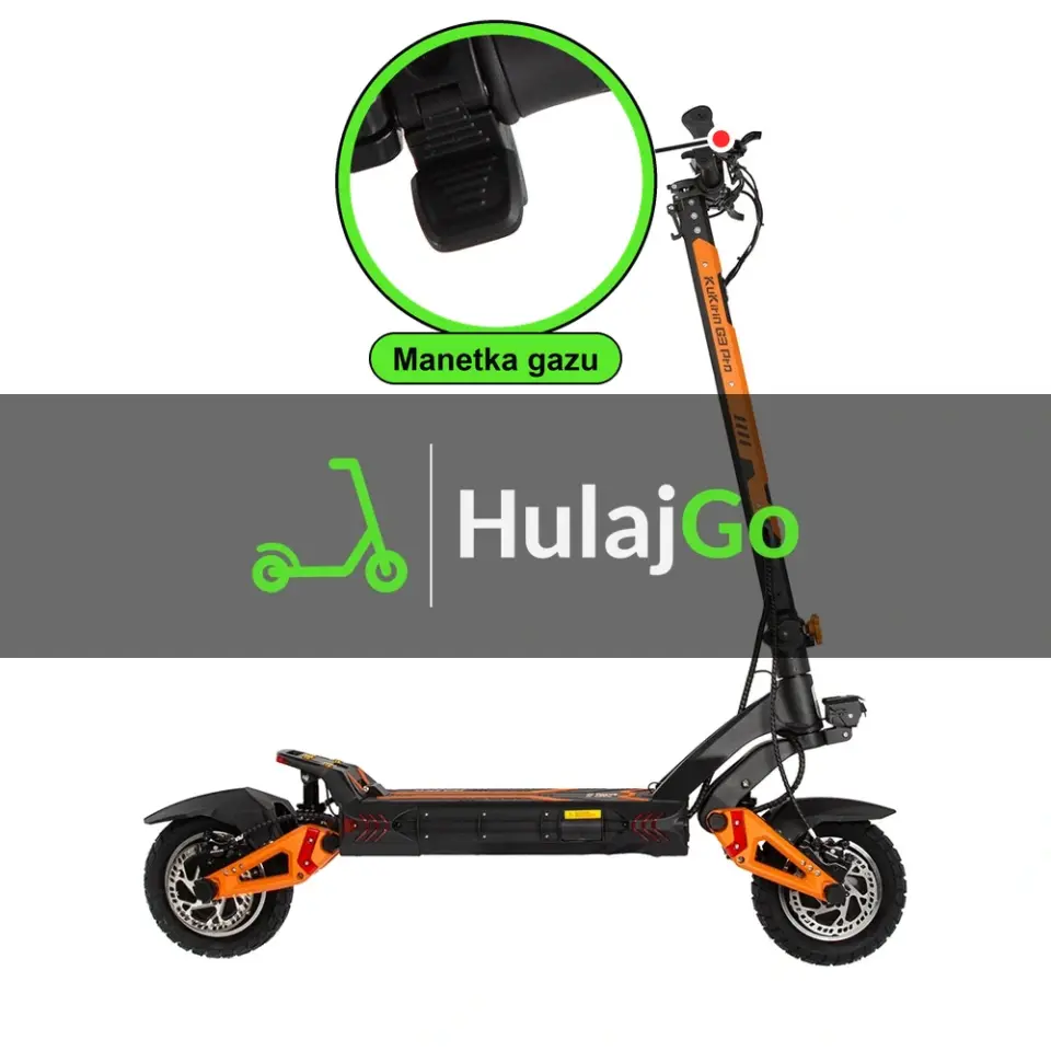 Kugoo Kirin G3 Pro - w powiększeniu manetka gazu (wymiana manetki)