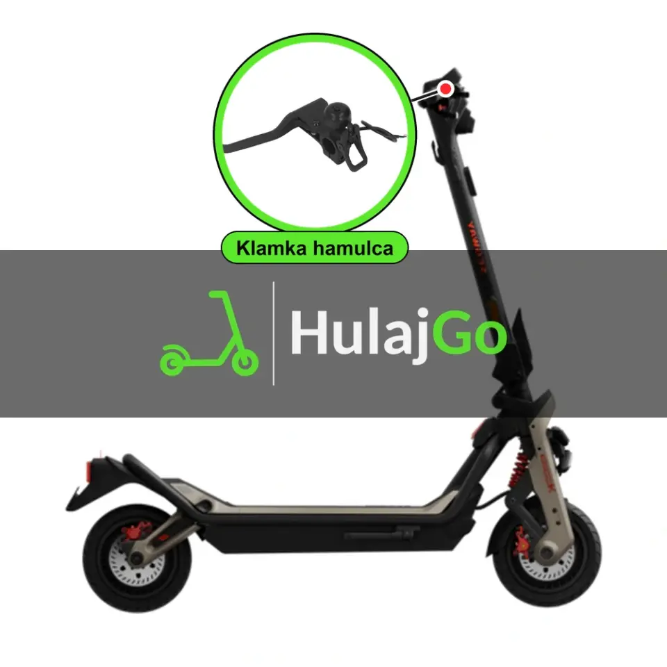 Segway GT3 Pro - w powiększeniu klamka hamulca (wymiana klamki hamulca)