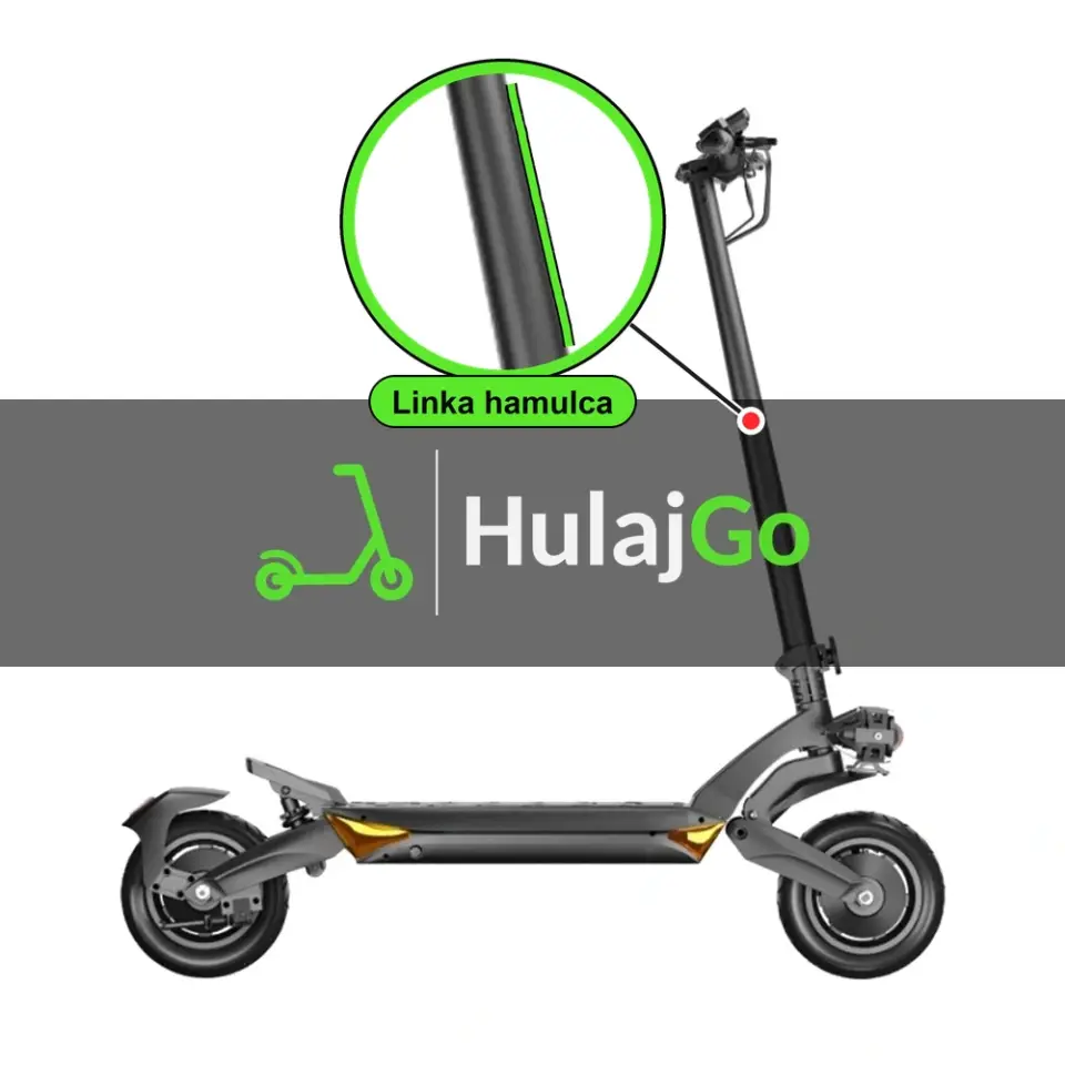 Ruptor R6 V3 - w powiększeniu linka hamulca (wymiana linki hamulca)