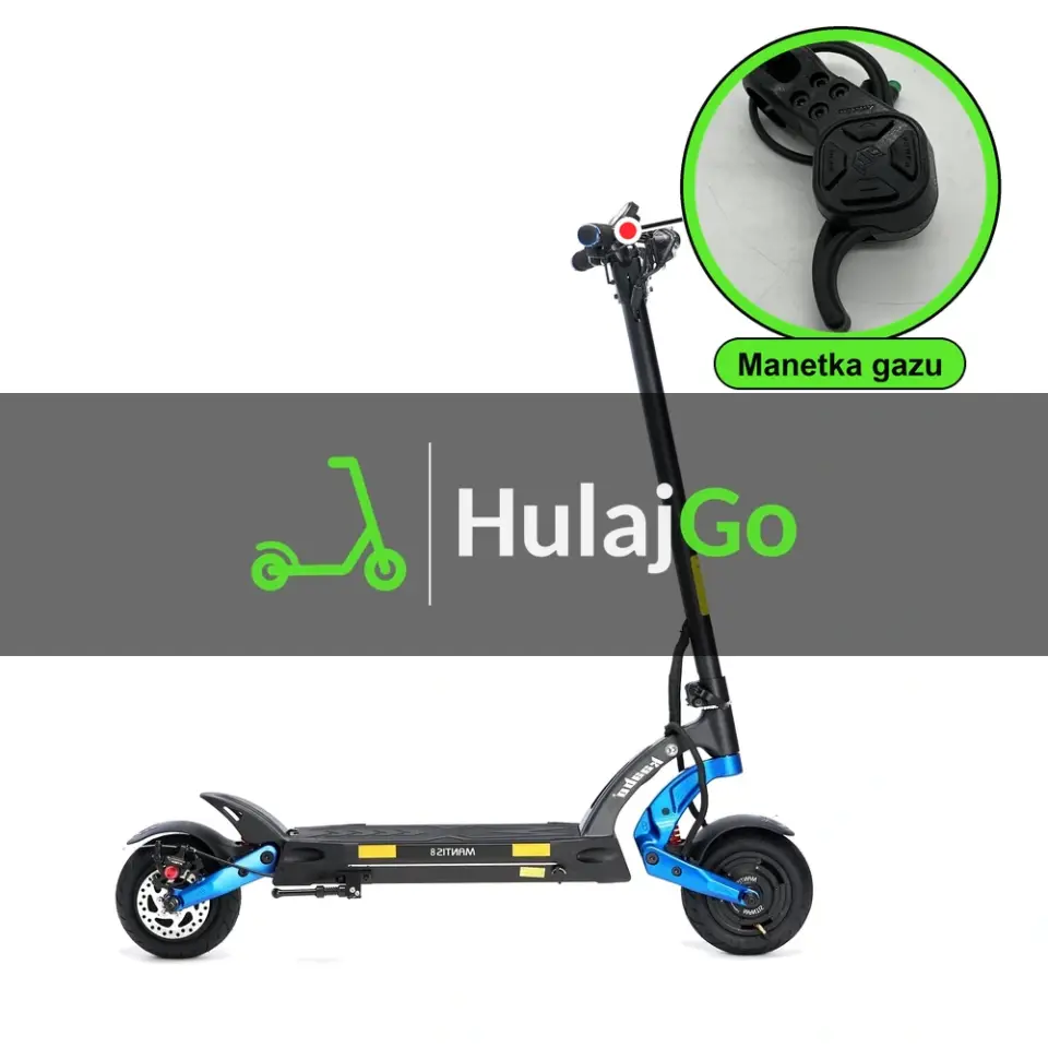 Kaabo Mantis 8 Plus - w powiększeniu manetka gazu (wymiana manetki)
