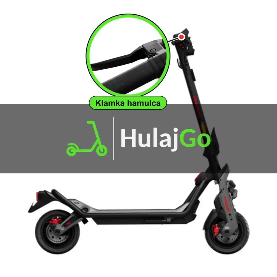 Segway GT3 - w powiększeniu klamka hamulca (wymiana klamki hamulca)