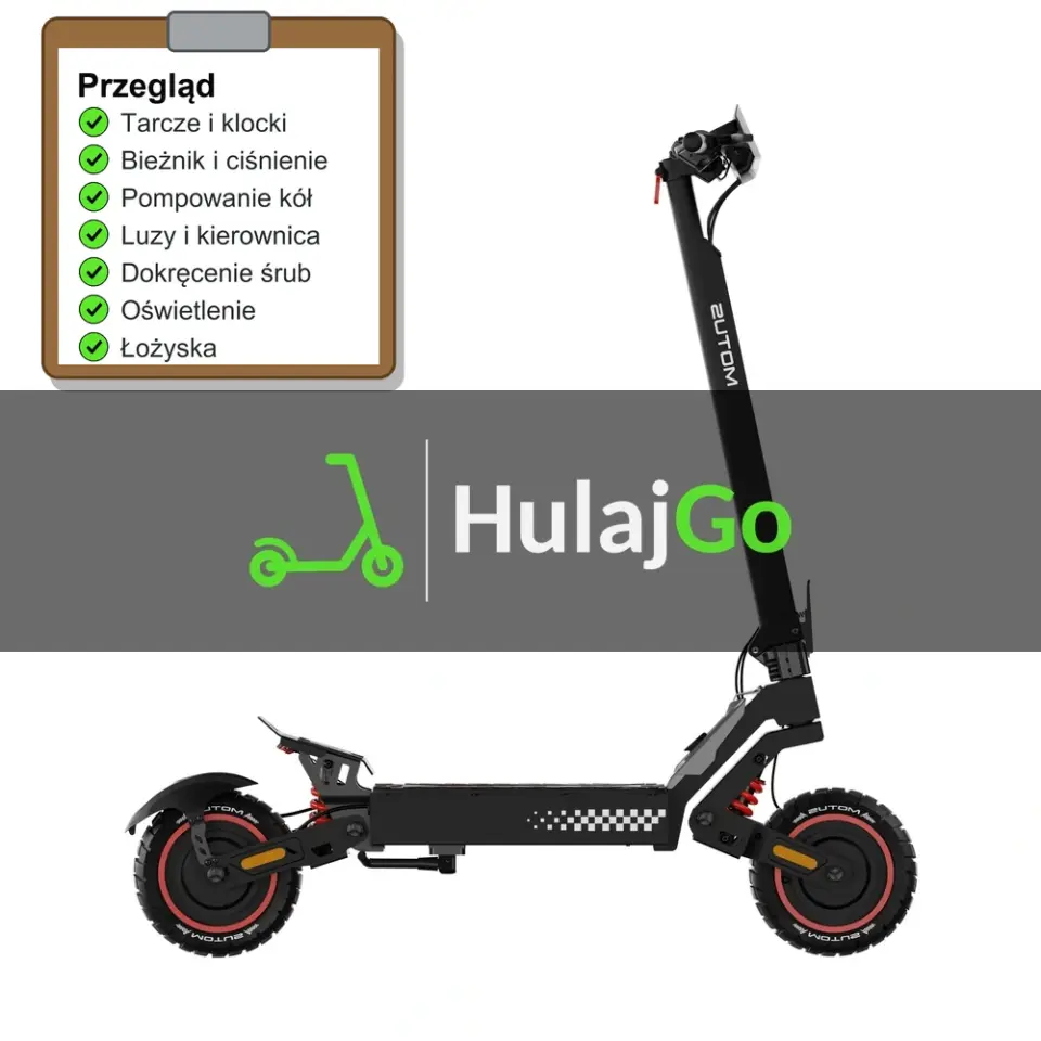 Motus Daytona 10 Max - lista kontrolna przeglądu z zaznaczonymi pozycjami (przegląd przed sezonem)