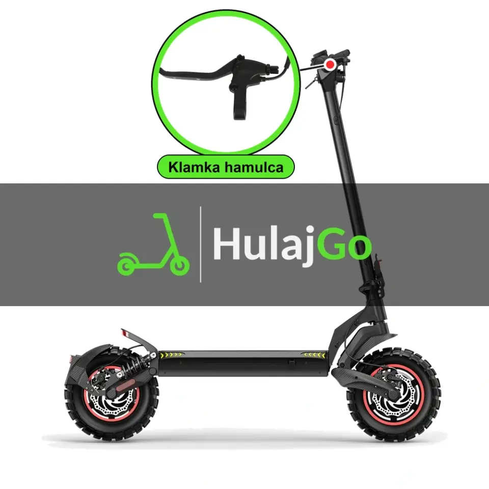 iScooter IX7 Pro - w powiększeniu klamka hamulca (wymiana klamki hamulca)