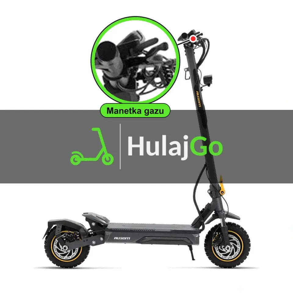 Ausom K20 Pro Dual Motor - w powiększeniu manetka gazu (wymiana manetki)
