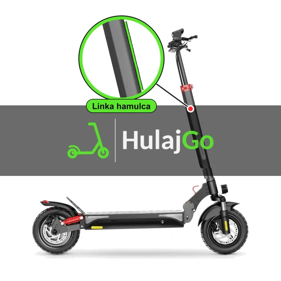 iScooter iX3 - w powiększeniu linka hamulca (wymiana linki hamulca)