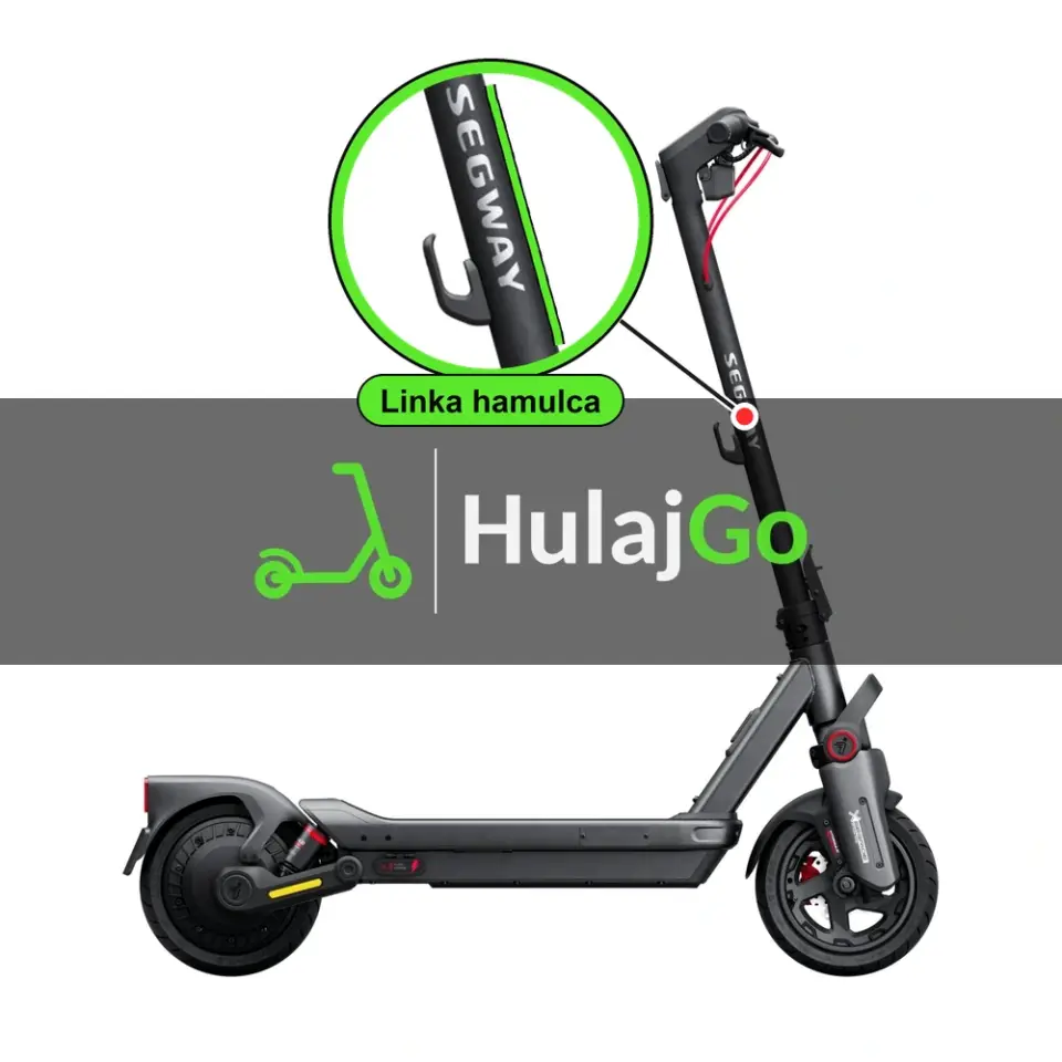 Segway Max G3 - w powiększeniu linka hamulca (wymiana linki hamulca)