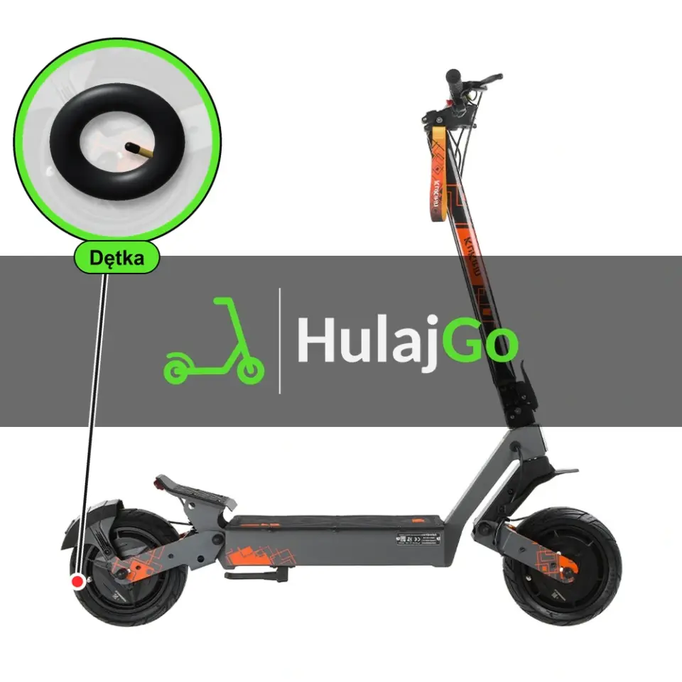 Kukirin G4 Ultra - w powiększeniu dętka (wymiana dętki)