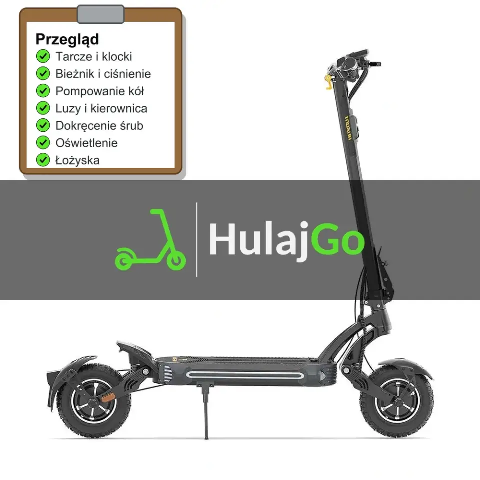 Ausom SR1 - lista kontrolna przeglądu z zaznaczonymi pozycjami (przegląd przed sezonem)