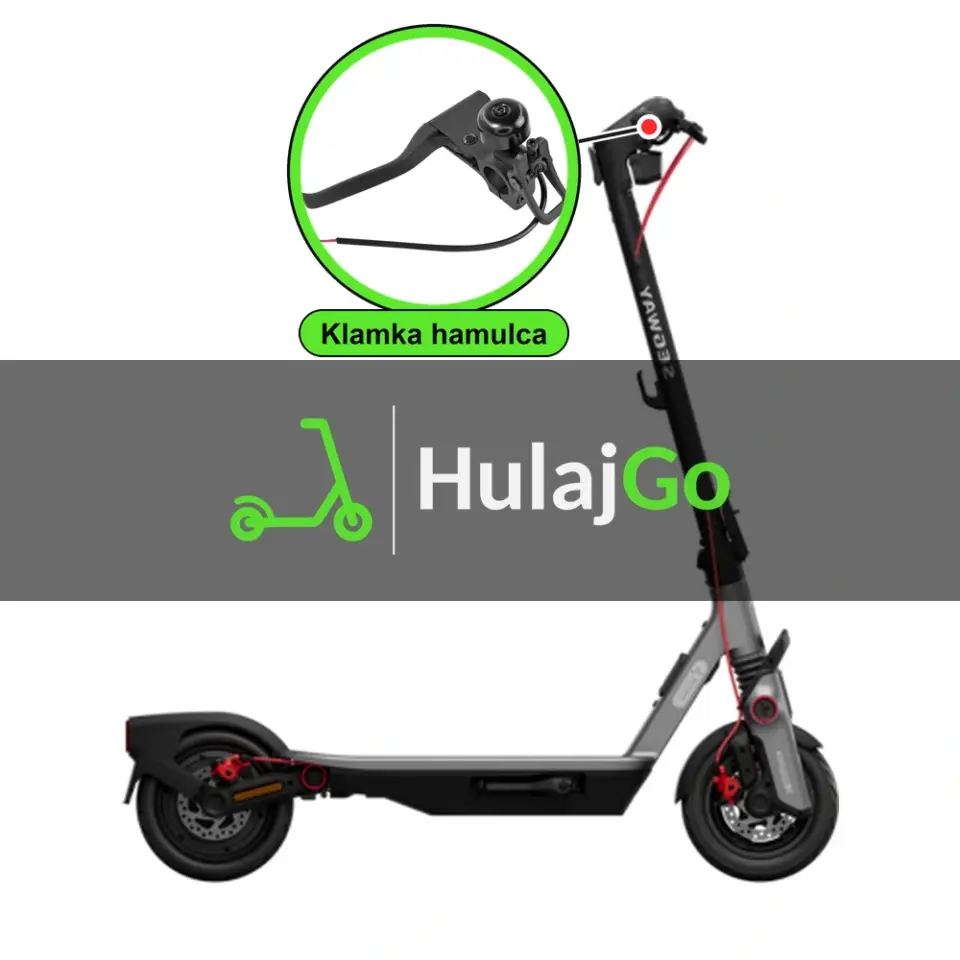 Segway F3 Pro - w powiększeniu klamka hamulca (wymiana klamki hamulca)