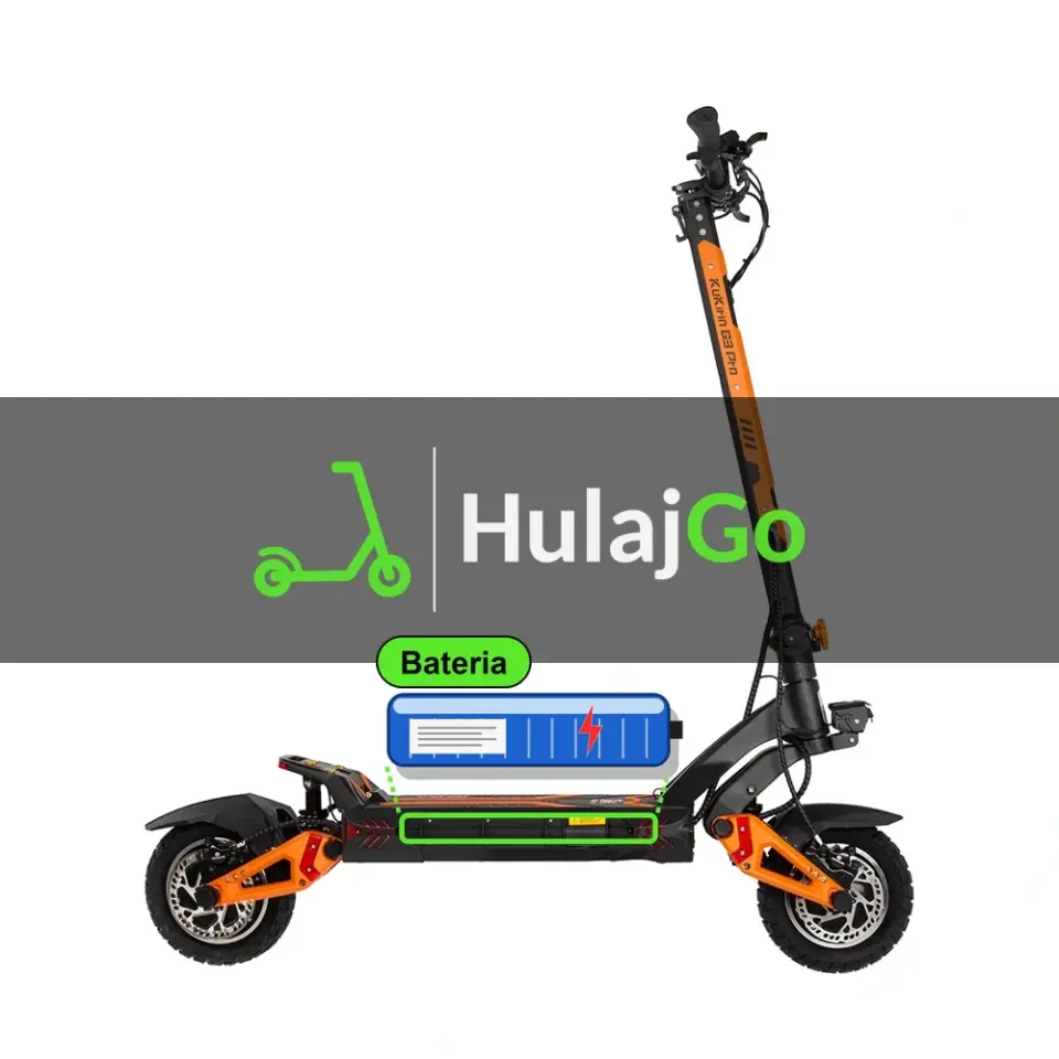 Kugoo Kirin G3 Pro - zaznaczona bateria (regeneracja baterii)