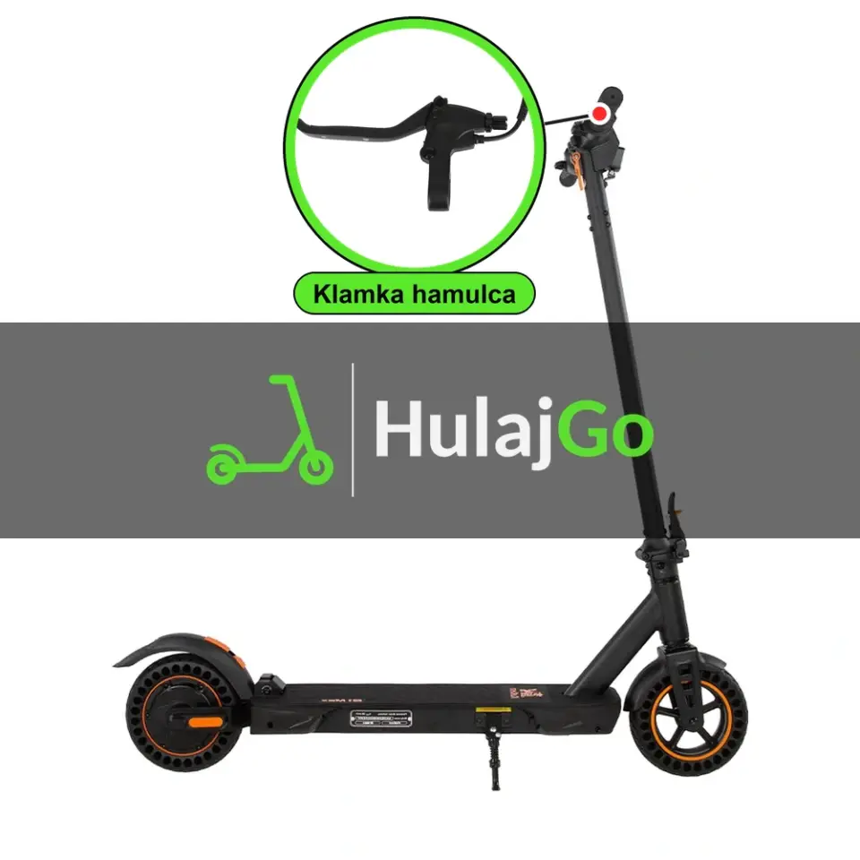 Kukirin S1 Max - w powiększeniu klamka hamulca (wymiana klamki hamulca)