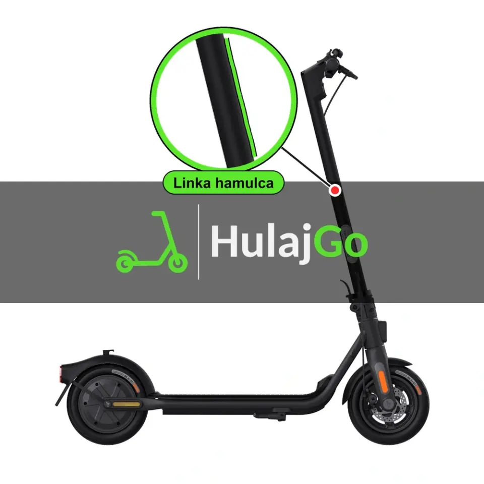 Segway F2 - w powiększeniu linka hamulca (wymiana linki hamulca)