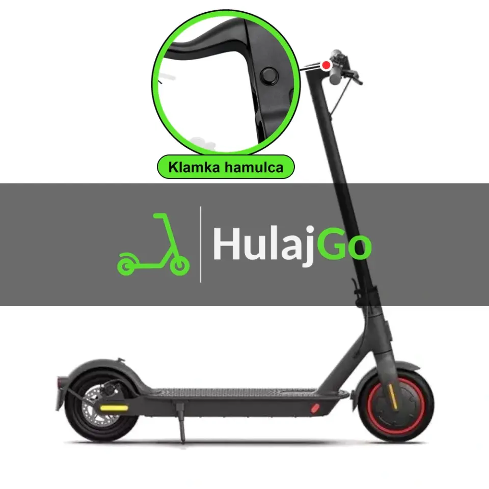 Xiaomi Mi Pro 2 - w powiększeniu klamka hamulca (wymiana klamki hamulca)
