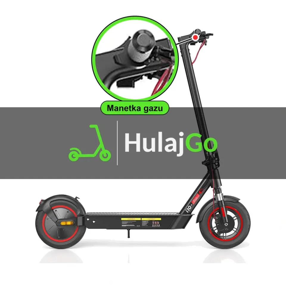 iScooter i10 Plus - w powiększeniu manetka gazu (wymiana manetki)