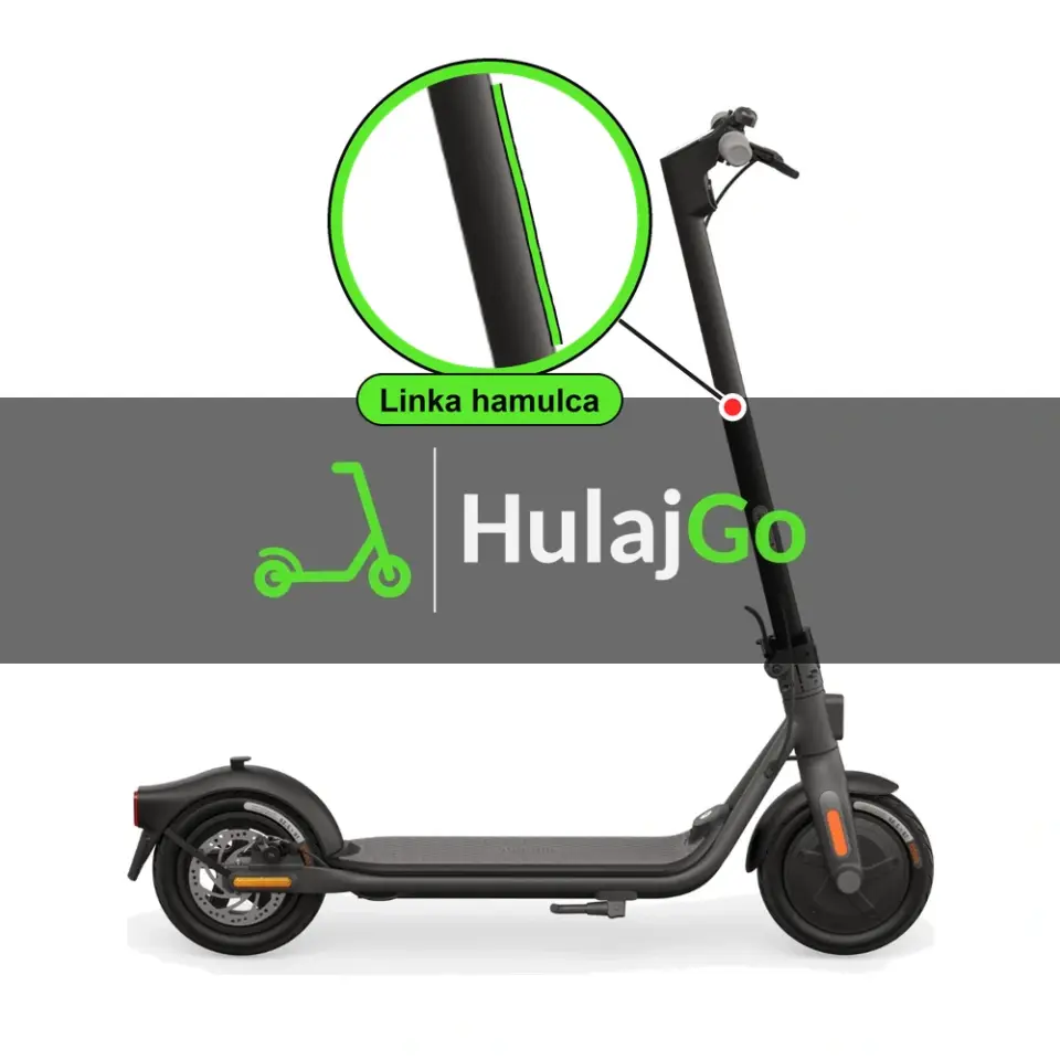 Segway F20 / F25 - w powiększeniu linka hamulca (wymiana linki hamulca)