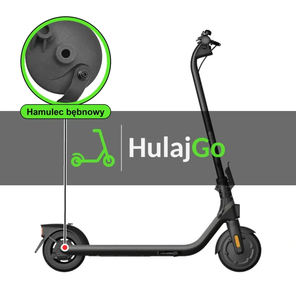 Segway E2 - w powiększeniu piasta z hamulcem bębnowym (naprawa hamulców bębnowych)