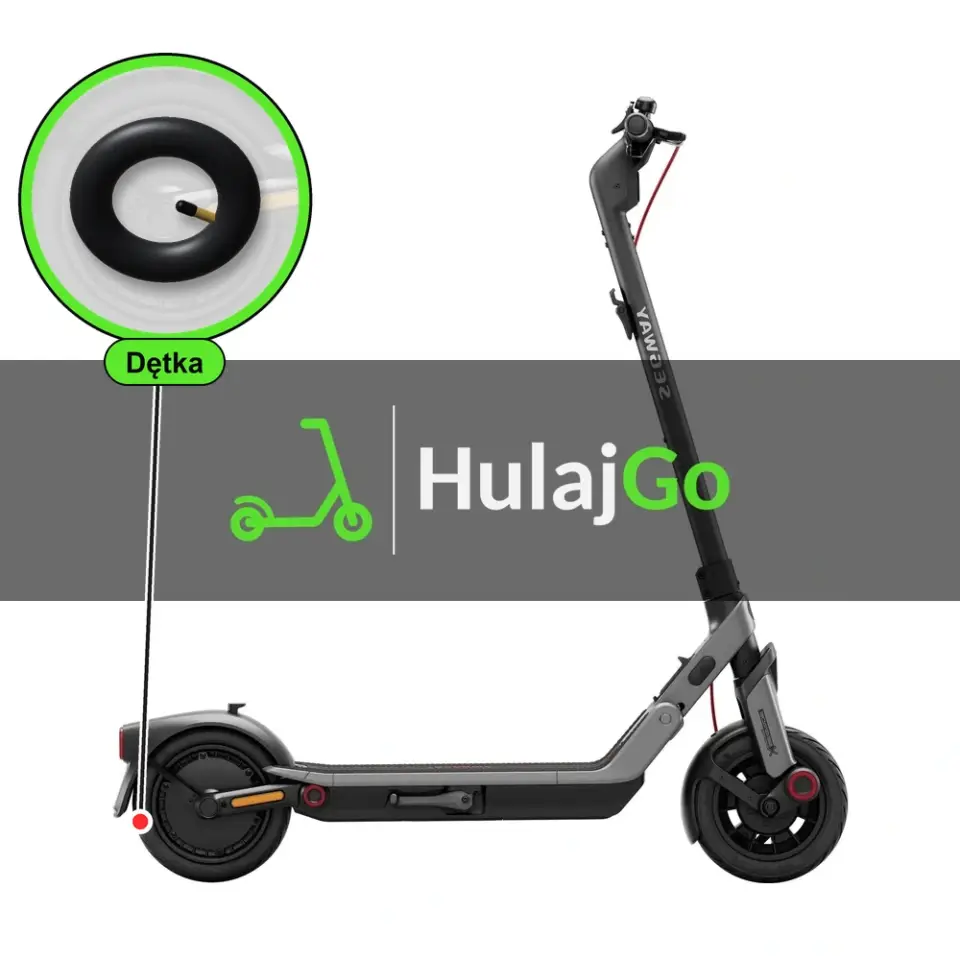 Segway E3 Pro - w powiększeniu dętka (wymiana dętki)