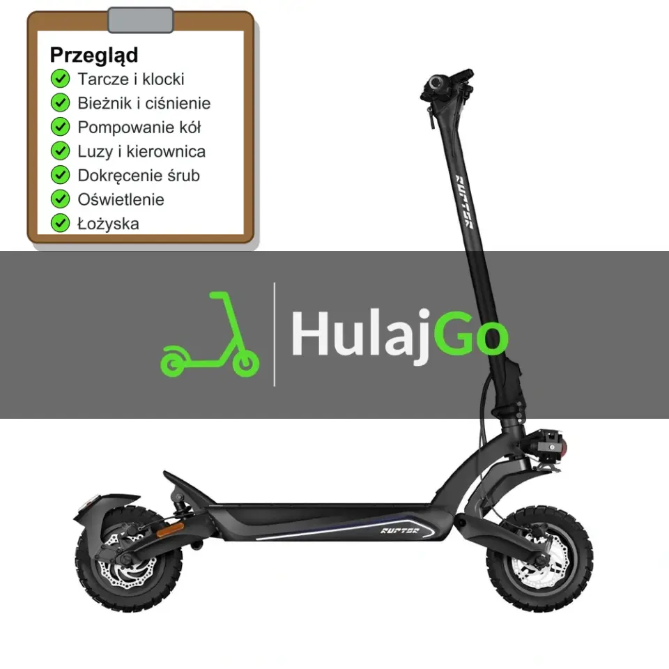 Ruptor R3 V4 - lista kontrolna przeglądu z zaznaczonymi pozycjami (przegląd przed sezonem)