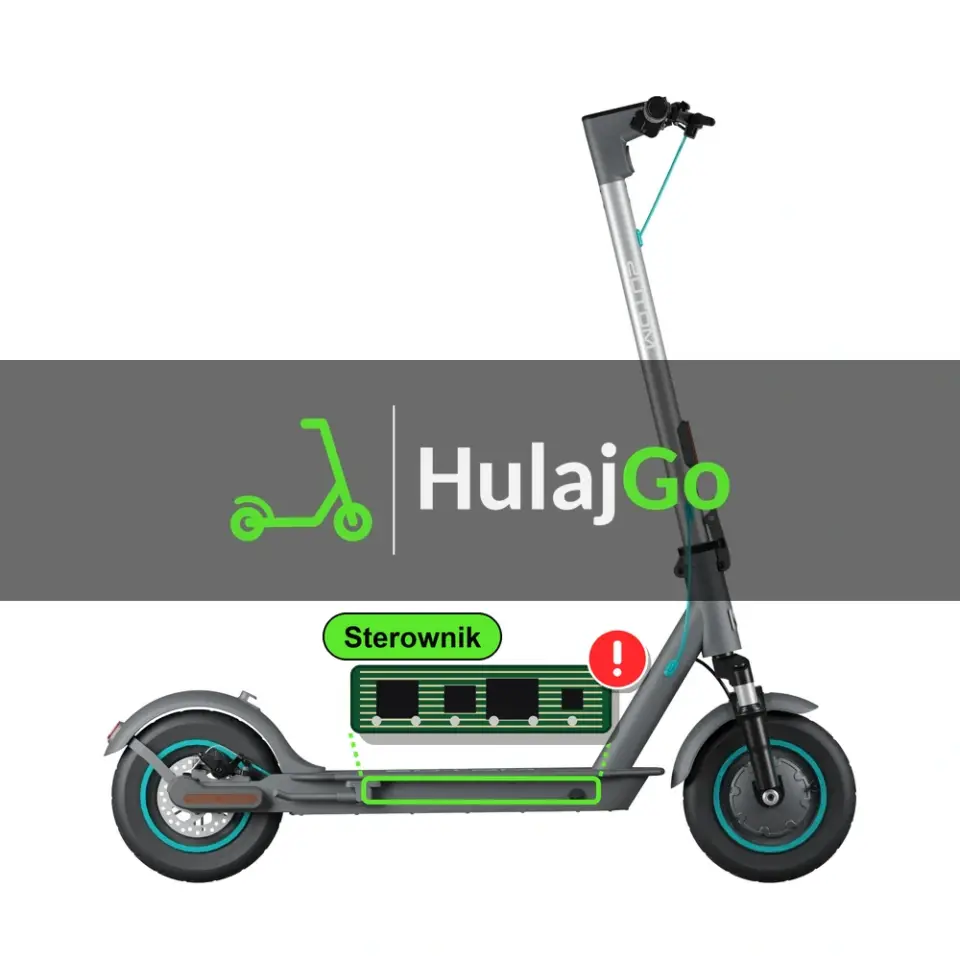 Motus Scooty 10 Lite - zaznaczony sterownik (naprawa elektroniki)