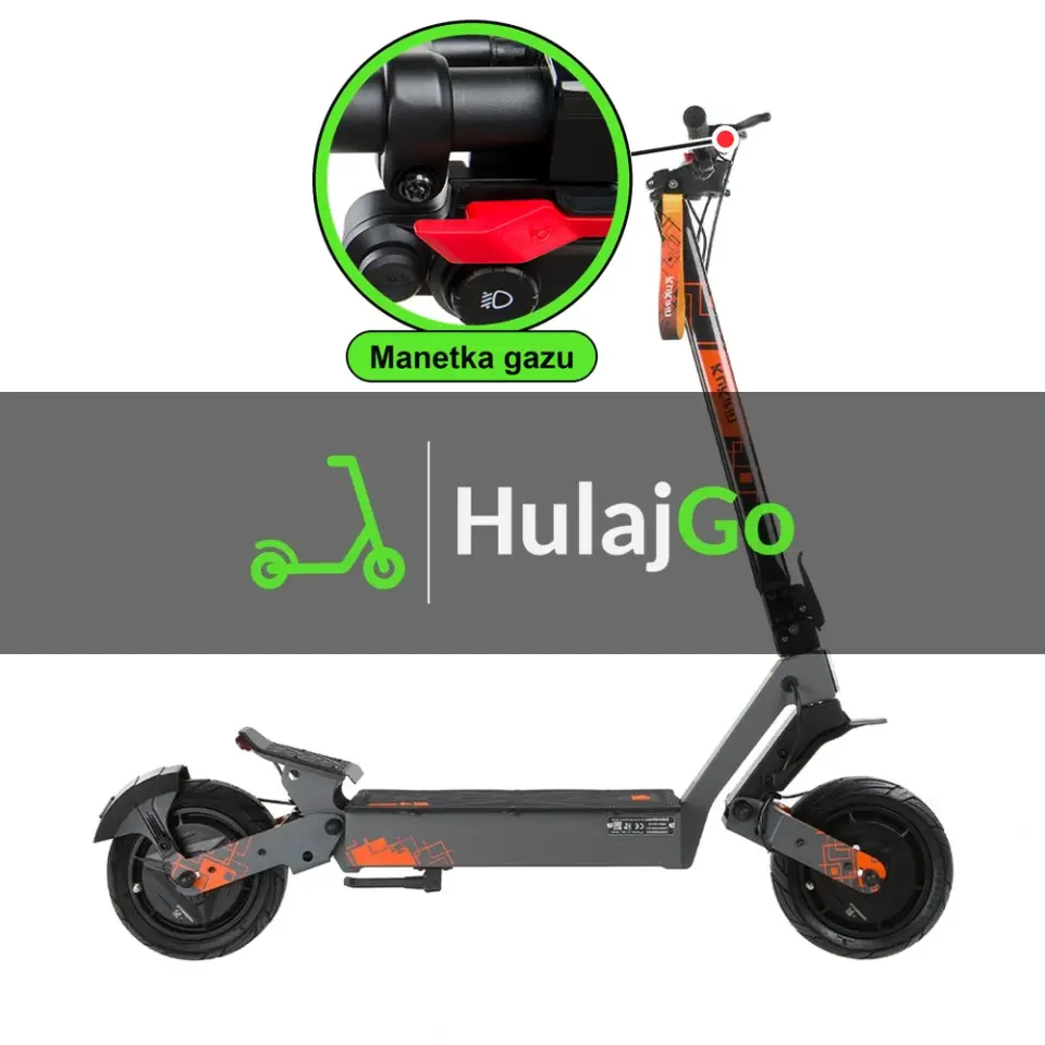 Kukirin G4 Ultra - w powiększeniu manetka gazu (wymiana manetki)