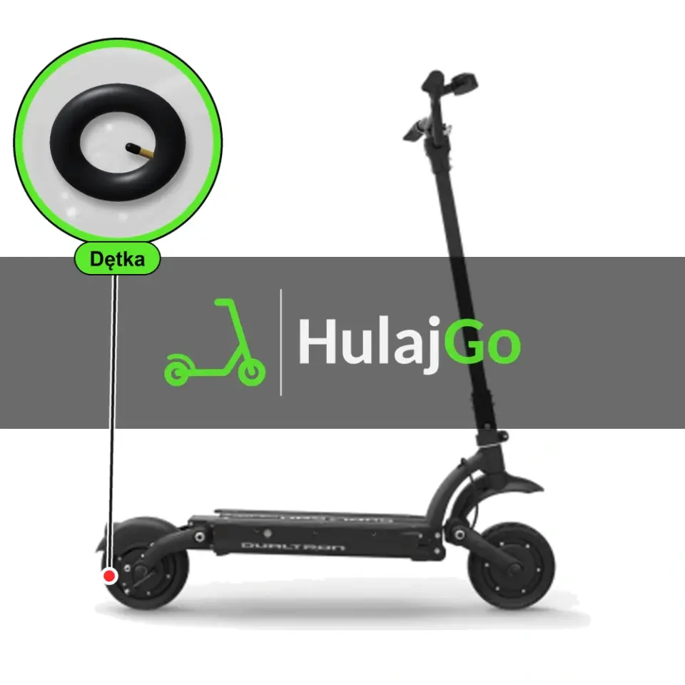 Dualtron Raptor 2 - w powiększeniu dętka (wymiana dętki)