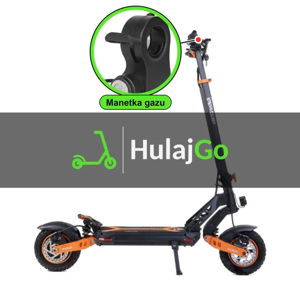 Kukirin G2 Max - w powiększeniu manetka gazu (wymiana manetki)